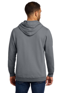 Port & Co Beach Wash Garment-Dyed Pullover Hooded Sweatshirt - Pewter Back