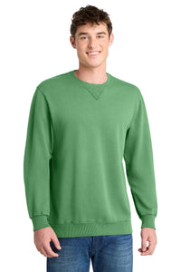 Port & Co Beach Wash Garment-Dyed Crewneck Sweatshirt PC098 - Safari