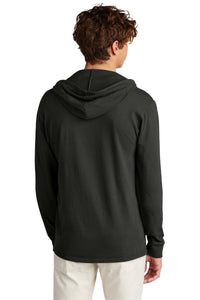 Port & Co Beach Wash Garment-Dyed Pullover Hooded Tee PC099H - Black Back