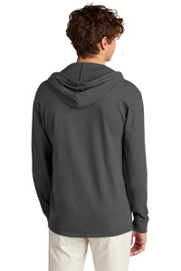 Port & Co Beach Wash Garment-Dyed Pullover Hooded Tee PC099H - Coal Back
