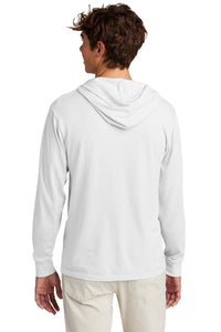Port & Co Beach Wash Garment-Dyed Pullover Hooded Tee PC099H - White Back
