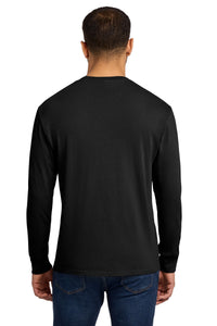 Port & Co Beach Wash Garment-Dyed Long Sleeve Tee PC099LS - Black Back