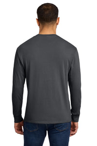 Port & Co Beach Wash Garment-Dyed Long Sleeve Tee PC099LS - Coal Back