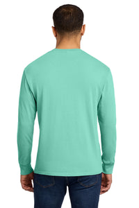 Port & Co Beach Wash Garment-Dyed Long Sleeve Tee PC099LS - Cool Mint Back