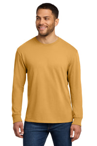 Port & Co Beach Wash Garment-Dyed Long Sleeve Tee PC099LS - Dijon