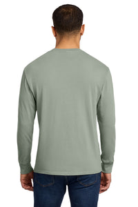 Port & Co Beach Wash Garment-Dyed Long Sleeve Tee PC099LS - Dove Grey Back