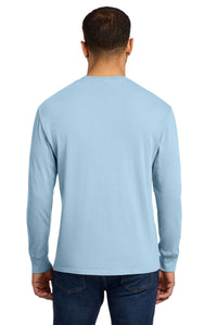 Port & Co Beach Wash Garment-Dyed Long Sleeve Tee PC099LS - Glacier Back