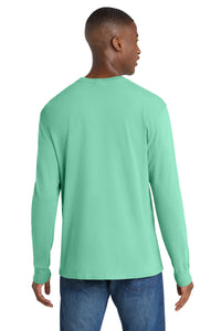 Port & Co Beach Wash Garment-Dyed Long Sleeve Tee PC099LS - Jadeite Back