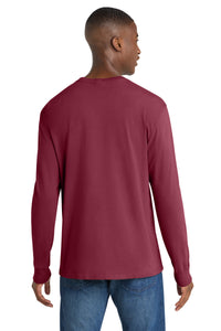 Port & Co Beach Wash Garment-Dyed Long Sleeve Tee PC099LS - Merlot Back