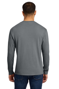 Port & Co Beach Wash Garment-Dyed Long Sleeve Tee PC099LS - Pewter Back