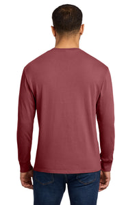 Port & Co Beach Wash Garment-Dyed Long Sleeve Tee PC099LS - Red Rock Back