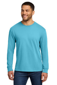 Port & Co Beach Wash Garment-Dyed Long Sleeve Tee PC099LS - Tidal Wave