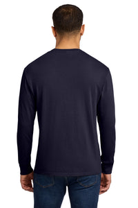 Port & Co Beach Wash Garment-Dyed Long Sleeve Tee PC099LS - True Navy Back