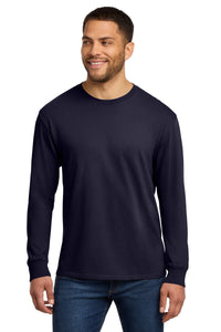 Port & Co Beach Wash Garment-Dyed Long Sleeve Tee PC099LS - True Navy