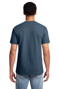 Port & Co Beach Wash Garment-Dyed Pocket Tee - Denim Blue Back