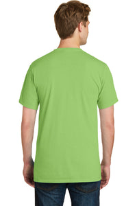 Port & Co Beach Wash Garment-Dyed Pocket Tee - Limeade Back