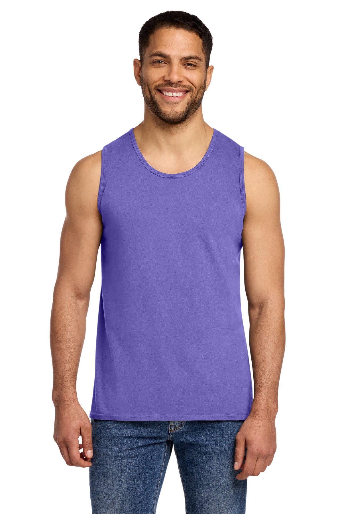 Port & Co Beach Wash Garment-Dyed Tank - Amethyst