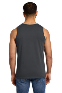 Port & Co Beach Wash Garment-Dyed Tank - Coal Back
