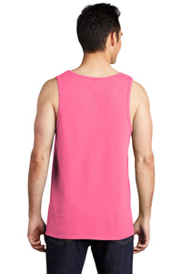 Port & Co Beach Wash Garment-Dyed Tank - Neon Pink Back
