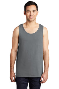 Port & Co Beach Wash Garment-Dyed Tank - Pewter