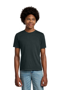 Port & Co Youth Beach Wash Garment-Dyed Tee - Black