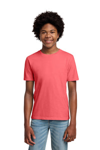 Port & Co Youth Beach Wash Garment-Dyed Tee - Fruit Punch