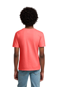 Port & Co Youth Beach Wash Garment-Dyed Tee - Neon Coral Back