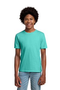 Port & Co Youth Beach Wash Garment-Dyed Tee - Peacock