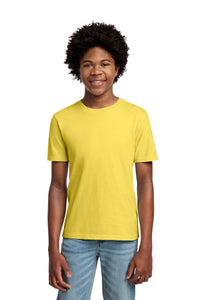 Port & Co Youth Beach Wash Garment-Dyed Tee - Popcorn