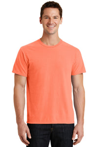 Port & Co Beach Wash Garment-Dyed Tee - Neon Orange