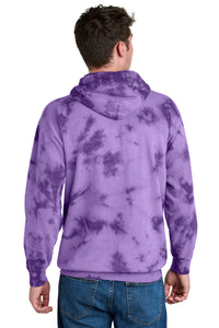 Port & Co Crystal Tie-Dye Pullover Hoodie PC144 - Purple Back