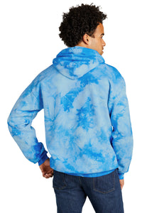 Port & Co Crystal Tie-Dye Pullover Hoodie PC144 - Sky Blue Back