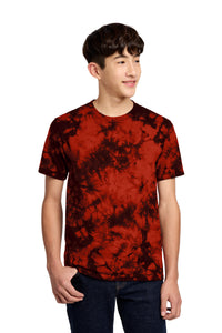 Port & Co Youth Crystal Tie-Dye Tee PC145Y - Black/ Red