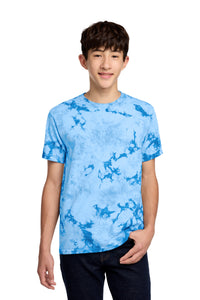 Port & Co Youth Crystal Tie-Dye Tee PC145Y - Sky Blue