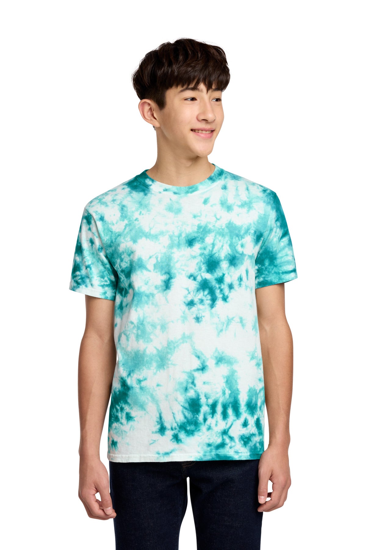 Port & Co Youth Crystal Tie-Dye Tee PC145Y - Teal