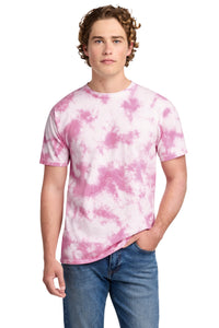 Port & Co Crystal Tie-Dye Tee PC145 - Bright Pink