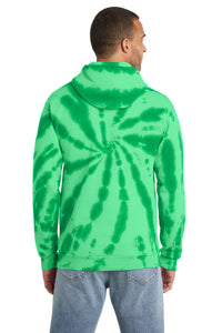 Port & Co Tie-Dye Pullover Hooded Sweatshirt - Kelly Back