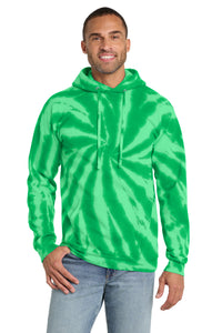 Port & Co Tie-Dye Pullover Hooded Sweatshirt - Kelly