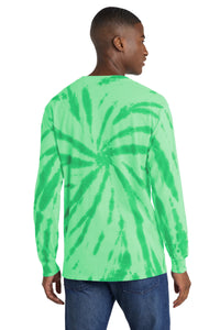Port & Co Tie-Dye Long Sleeve Tee - Kelly Back