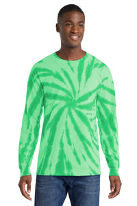 Port & Co Tie-Dye Long Sleeve Tee - Kelly