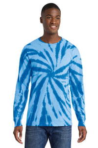 Port & Co Tie-Dye Long Sleeve Tee - Royal