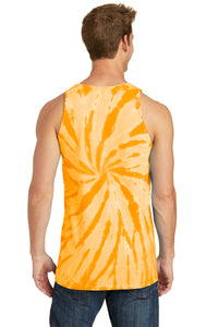Port & Co Tie-Dye Tank Top - Gold Back