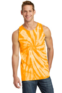 Port & Co Tie-Dye Tank Top - Gold
