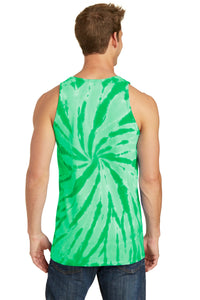 Port & Co Tie-Dye Tank Top - Kelly Back
