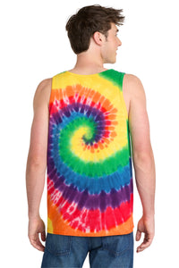 Port & Co Tie-Dye Tank Top - Rainbow Back