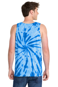 Port & Co Tie-Dye Tank Top - Royal Back