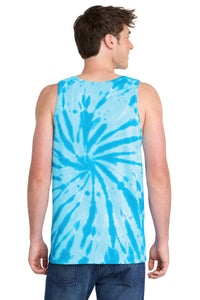 Port & Co Tie-Dye Tank Top - Turquoise Back
