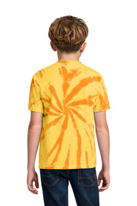 Port & Co Youth Tie-Dye Tee - Gold Back