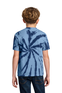 Port & Co Youth Tie-Dye Tee - Navy Back