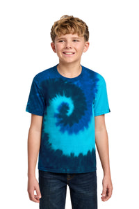 Port & Co Youth Tie-Dye Tee - Ocean Rainbow
